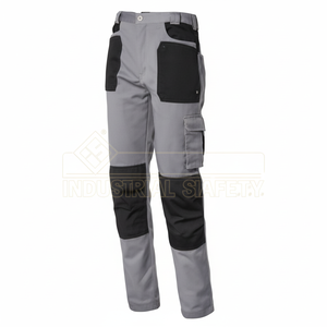 Pantalones Elásticos Grises de Invierno para Mujer, Estilo Industrial - Product Image 1