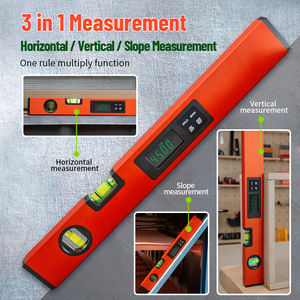 400mm dijital seviye elektronik su terazisi kabarcık kutusu açı cetvel alüminyum alaşım manyetik gonyometresi eğim ölçer - Product Image 4