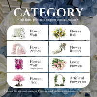 Arche de fleurs artificielles en soie Sunwedding pour mariage, cadre métallique, couleur personnalisée, solution tout-en-un pour la décoration de mariage