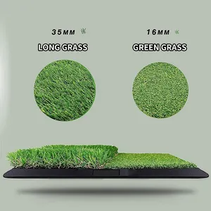 Golf Long And Green Grass Replaceable Hitting Mat Anti-slip Rubber Sole Golf Practice Mats Outdoor Indoor