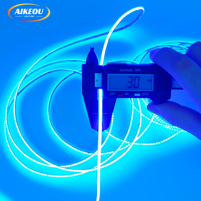 Ultra Slim Mini Cob LED Strip Light 3000K-6500K 12V-24V No Cut 3mm-5mm Cob LED Strip with Copper Body