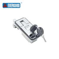 EVERGOOD 296 Serrure de porte à tige scellée Boîte à outils en acier inoxydable Serrure à palette en alliage de zinc Serrure à tige scellée pour camions, voitures et autobus