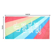 Serviette de sport en microfibre personnalisée fourmi tissu imprimé absorbant l'eau antibactérien extérieur serviette de bain de plage pour l'été