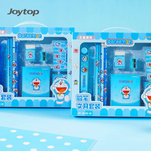 ชุดเครื่องเขียนโดราเอมอนแบบกำหนดเองขายส่ง Joytop 815-H พร้อมสมุดโน้ต ยางลบ และกระดาษโน้ตสำหรับเป็นของขวัญเครื่องเขียนสำหรับโรงเรียน - Product Image 6