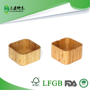 Venta directa de fábrica de cajas de almacenamiento de bambú con esquinas redondeadas para uso doméstico, escritorio, almacenamiento multifuncional de aperitivos y artículos diversos. - Product Image 5