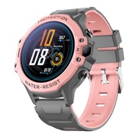 Reloj Teléfono para Niños con Pantalla Redonda de 1.28'', Compatible con Todas las Redes, Tarjeta SIM, Resistente al Agua, Correa de Silicona, Sin Juegos, Videollamada, Función SOS