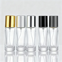 Flacons de parfum en verre cylindriques vides épais et ronds de 10 ml avec atomiseur à pression