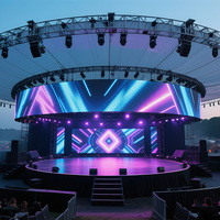 Pantalla LED de Alquiler para Conciertos y Eventos, a Todo Color, P3.91 P4.81 HD, Alto Brillo, 7680Hz de Frecuencia de Actualización, Panel de Pantalla para Escenario de Montaje Rápido