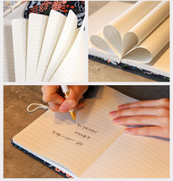 Carnet à couverture rigide en tissu brodé floral 3D A5/A6, papier Dorer 98 g/m², journal, bloc-notes artistique pour le quotidien et les fêtes