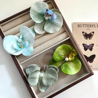 Hochwertige Phalaenopsis Orchidee Künstliche Blumen Hari Clip zum Aufhängen