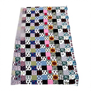Alfombra Multicolor Estampada, Alfombra de Diseño con Parches, Alfombra de Algodón con Estampado Étnico, Dhurrie Tradicional con Parches, Patrón Vintage - Product Image 2