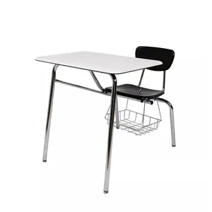 ZOIFUN学校家具固体硬塑料学生组合学校课桌椅