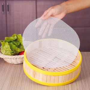 <b>Silicone</b> Steamer Mat Cloth Bamboo Steamer Liners 11cm for Bamboo Steamer Basket - Product Image 5