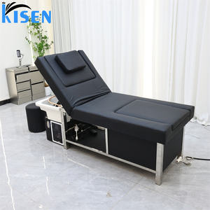 Cama de Champú Comercial Kisen con Spa Japonés para la Cabeza, Baño de Pies con Hidrocirculación, Terapia de Vapor LED, Máquina de Lujo para Salón - Product Image 3