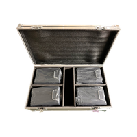 SP 4 lance-flammes métalliques de scène avec flight case 100W DMX 2 canaux, contrôle à distance/manuel AC 110-230V