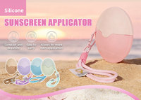 Aplicador de Protector Solar en Roll-on al por Mayor para Verano, Aplicador de Loción con Esponja Recargable para Exteriores, Herramienta Aplicadora de Protector Solar en Rodillo