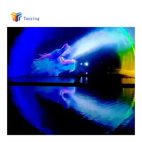 Projecteur laser à écran d'eau 3D avec système de sonorisation Projection de fontaine Rideaux d'eau Projection de rideau d'eau de fontaine