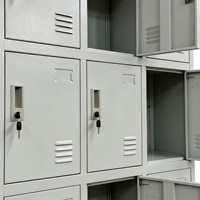 Casier métallique à 12 portes pour vêtements et chaussures, mobilier pour écoles et auberges, casiers en acier inoxydable pour gymnases et bureaux, casier durable et ventilé