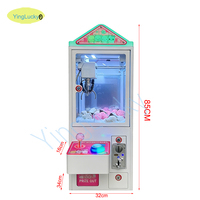 Machine à poussoir de pièces de monnaie commerciale Yingluck, modèle mini, pour une personne, en plastique et métal, avec prise US 110V/220V, couleur arc-en-ciel, de qualité supérieure