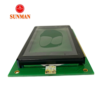 Modul LCD 128*64 Dot-Matrix STN Film Biru Negatif LCM KS0108 8080 Paralel 5V Lampu Latar LED Putih SMG12864BV
