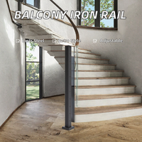 Barrières de balcon en acier inoxydable, design rétro pour villa et ferme, rampes d'escalier réglables, garde-corps