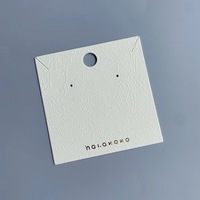 Cartes en papier pour présentoir de bijoux écologiques avec logo personnalisé, impression personnalisée de logo, emballage de carte pour bijoux, boucles d'oreilles