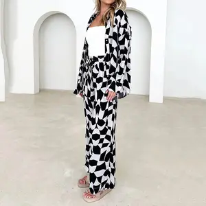 Custom 2 Piece PJ Sets For Women 2024 New Tie, Dye Pajamas Set Womens Loungewear Sleepwear Sets/