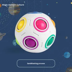 Xuyên biên giới độc đáo Mini 3D bóng đá ma thuật khối đồ chơi trẻ em cầu vồng Giáo Dục Trong hình dạng đặc biệt giải nén đặc sản - Product Image 4