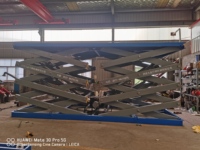 Nouvelle plateforme de levage hydraulique personnalisée pour voitures, grande capacité, type ciseaux fixe, chargement et déchargement de marchandises, origine Chine
