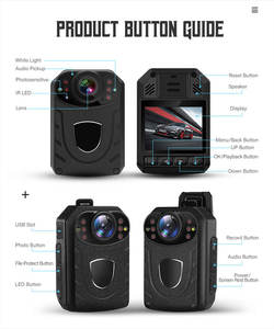 กล้องติดตัวบันทึกวิดีโอ HD รุ่นใหม่ล่าสุด กล้องบันทึกภาพแบบสวมใส่กันน้ำ สำหรับเจ้าหน้าที่รักษาความปลอดภัย - Product Image 5