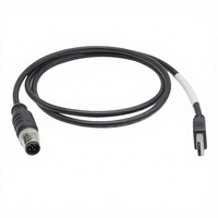 Conector Circular Automotriz de 5 Pines M12 Macho de Acero Inoxidable de 12V con Enchufe USB