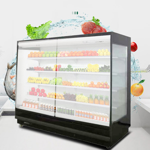 Réfrigérateur multi-étagères <span class=keywords><strong>pour</strong></span> supermarché, <span class=keywords><strong>vitrine</strong></span> réfrigérée à température unique <span class=keywords><strong>pour</strong></span> fruits et légumes, refroidisseur de légumes en plein air - Product Image 4
