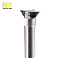 새로운 JIK CNC 센터 V 슬로팅 커팅 DCMT07 DCMT11 카바이드 인서트 YW45 YW55 YW60도 도브테일 그루브 밀링 커터