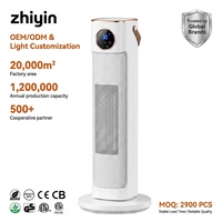 Chauffage domestique de haute qualité avec 3 modes de chauffage, effet de flamme oscillant, protection contre la surchauffe, chauffage domestique avec sécurité