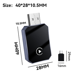 Adaptador de caja Carplay inalámbrico <span class=keywords><strong>Q1F</strong></span> Universal Smart Wireless Carplay USB BT Android Auto Cars para Apple Iphone - Product Image 2