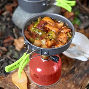 Kit de cuisine pour le camping en randonnée - Ensemble de casseroles et poêles pour le camping en sac à dos, réchaud portable - Product Image 4