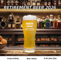 Verre à bière durable au design moderne, cadeau idéal pour les retraités et les collègues - 15 oz, usage domestique