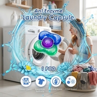 Deterjen Gel Pod Ramah Lingkungan Sekali Pakai Berkualitas Tinggi Aroma Bunga Anti-Bakteri Pembersih Mendalam Melembutkan Melindungi Pakaian