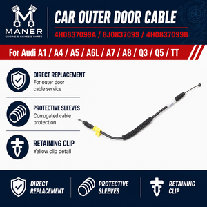 Cable de puerta exterior MANER 4H0837099A 8J0837099 4H0837099B para Audi A1 A4 A5 A6L A7 A8 Q3 Q5 TT, cable de tracción externo - Product Image 4