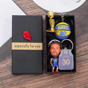 Porte-clés figurine Star Player Kobe Harden Curry <span class=keywords><strong>Durant</strong></span> Giannis – Coffret cadeau souvenir de basketball pour cadeaux publicitaires - Product Image 5