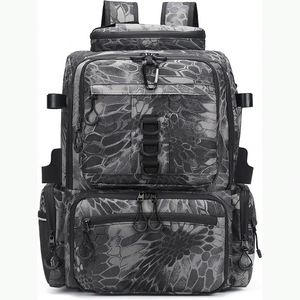 Échantillon gratuit : Sac à dos de pêche avec porte-cannes - 4 boîtes à pêche - Housse de pluie, rangement pour équipement de pêche - Product Image 1