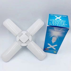 E27 Déforable 30w 40w 45w 60w Plafond Réglable Pliable Football 3 4 5 Feuille Lampe Ampoule Ventilateur Lame Led Ampoule Lumière 360 Degrés - Product Image 2