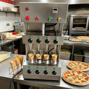 Máquina para Hacer Bases de Pizza de Grado Industrial con Doble Zona de Calentamiento, 3000W de Potencia, Rango de Temperatura 10-260°C, Apta para Panaderías - Product Image 5