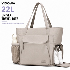 <span class=keywords><strong>Bolsa</strong></span> <span class=keywords><strong>de</strong></span> Mano <span class=keywords><strong>de</strong></span> Nailon con Compartimento Lateral para Zapatos, Funda Acolchada para Portátil, Bolsillo <span class=keywords><strong>de</strong></span> Malla para Botella, <span class=keywords><strong>Bolsa</strong></span> <span class=keywords><strong>de</strong></span> <span class=keywords><strong>Trabajo</strong></span>, Viaje y Gimnasio para Mujer - Product Image 1