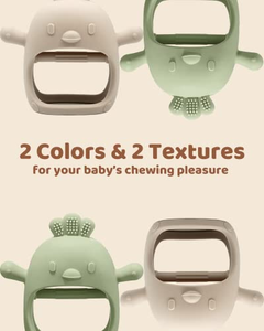 Safe Food-Grade <b>Silicone</b> Baby Teether Toys 12 Colors Cartoon Animal Design BPA-Free Teething Mitt Custom Logo/Packing Wholesale - Product Image 2