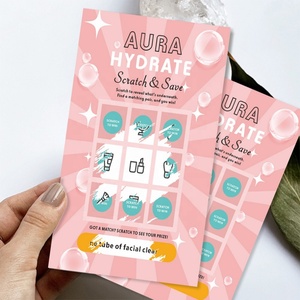 OEM ODM Scratch off <b>Card</b> Customized High Quality Discount Reward Found Matches Scratch Win Digital Printing - Product Image 2