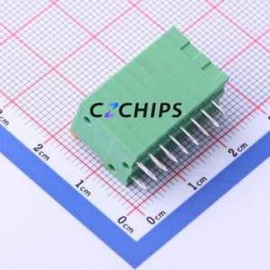 JL141V-25408GA1 Spring Terminal Block Through hole Component (THT),P=2.54mm Connector 1x8P 2.54mm Green Through Hole - Product Image 2