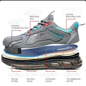 Chaussures de randonnée professionnelles pour hommes, tout-terrain, anti-torsion, protection de la cheville, robustes, avec caoutchouc - Product Image 2