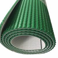 Bande transporteuse en PVC personnalisée antidérapante, résistante à l'usure et antistatique avec déflecteur et jupe pour textiles, pièces métalliques et cartons