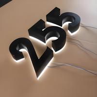 Enseigne lumineuse LED extérieure personnalisée, logo rétroéclairé, plusieurs couleurs, acrylique, pour boutiques, mariages, écoles - Publicité et décoration, étanche IPX5